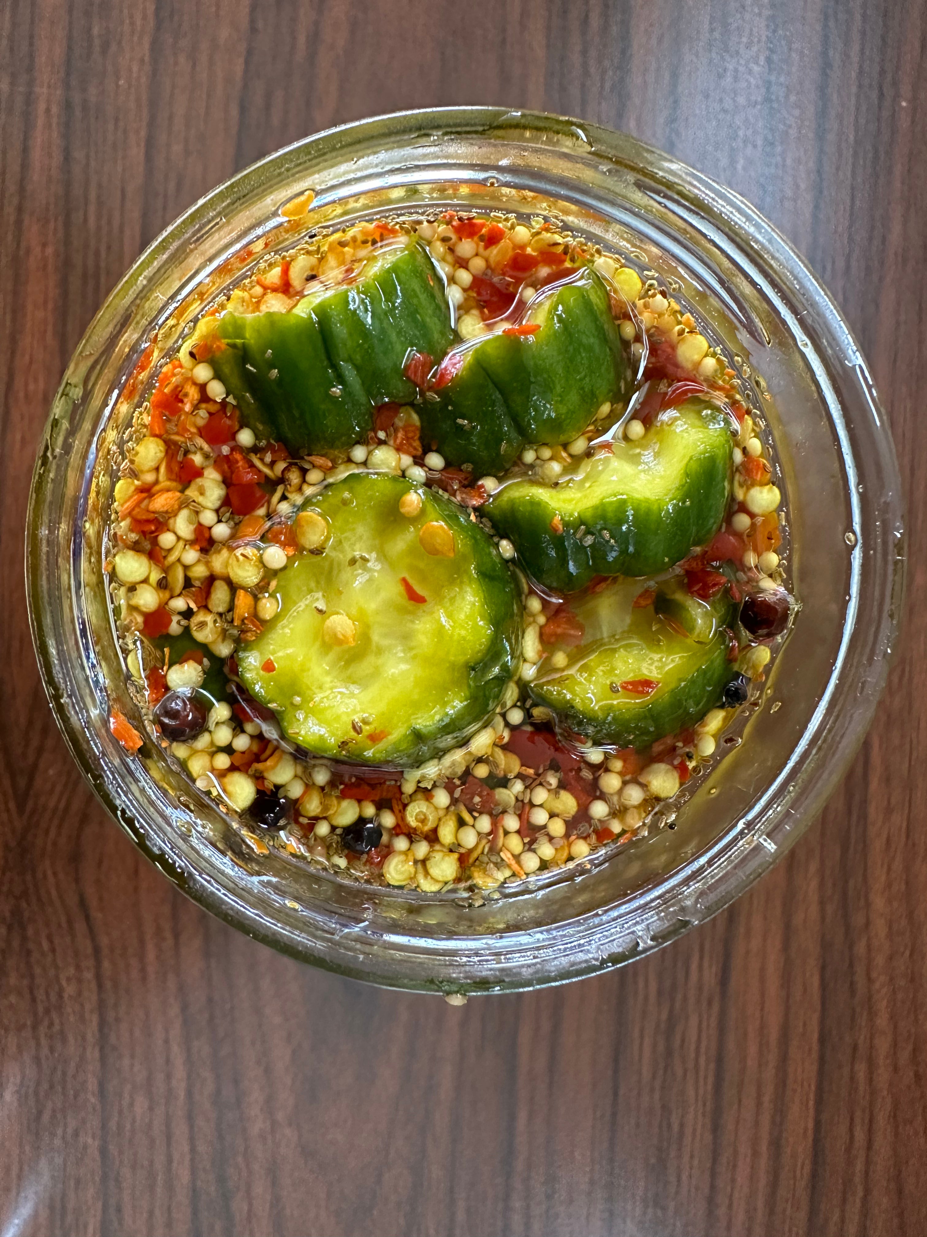 DIY Pickles Sweet Heat Pickles