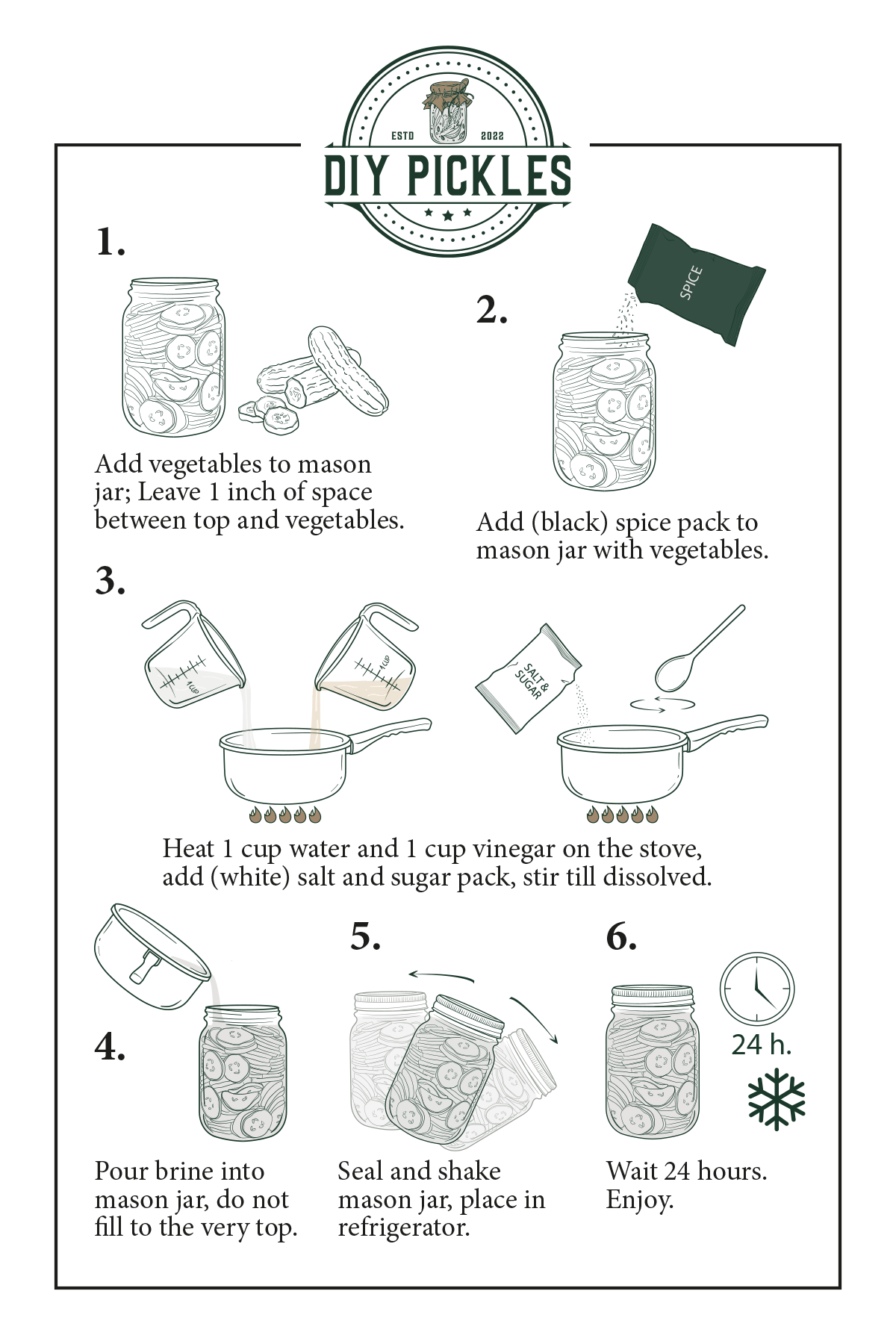 DIY Pickles Instructions