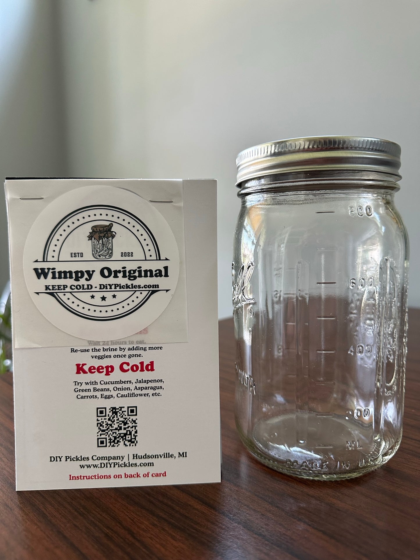 DIY Pickles Company Wimpy Original Mason Jar Bundle