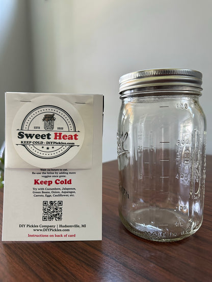 DIY Pickles Company Sweet Heat Mason Jar Bundle